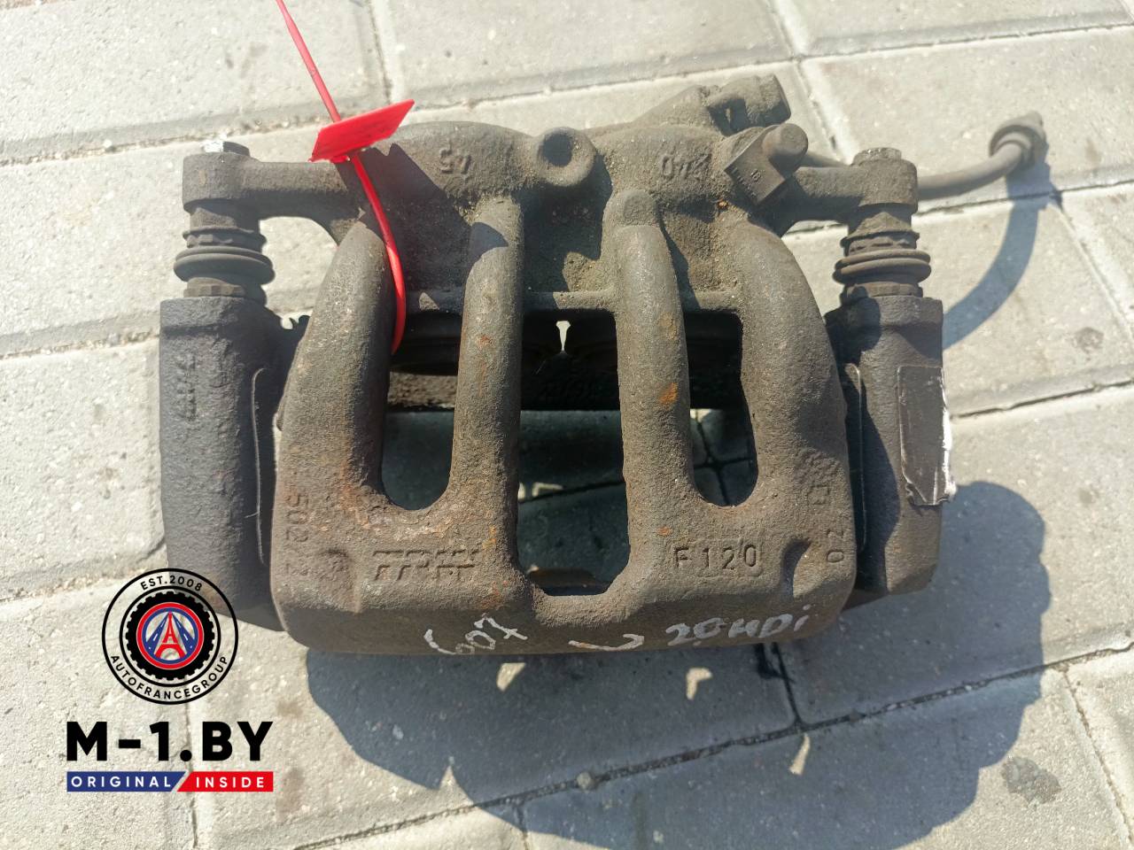 суппорт передний левый Peugeot 607 1 поколение (2000 - 2004), 2.0 л., дизель - фото №1