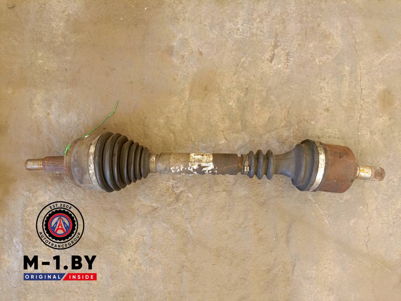 полуось передняя левая (приводной вал, ШРУС) Renault Espace 4 поколение (2002 - 2006), 2.2 л., дизель, АКПП, 8200387408 - фото №1