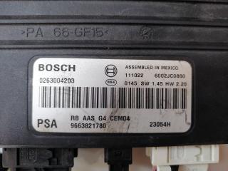 блок управления парктрониками Citroen C5 2 поколение 2012, 9663821780