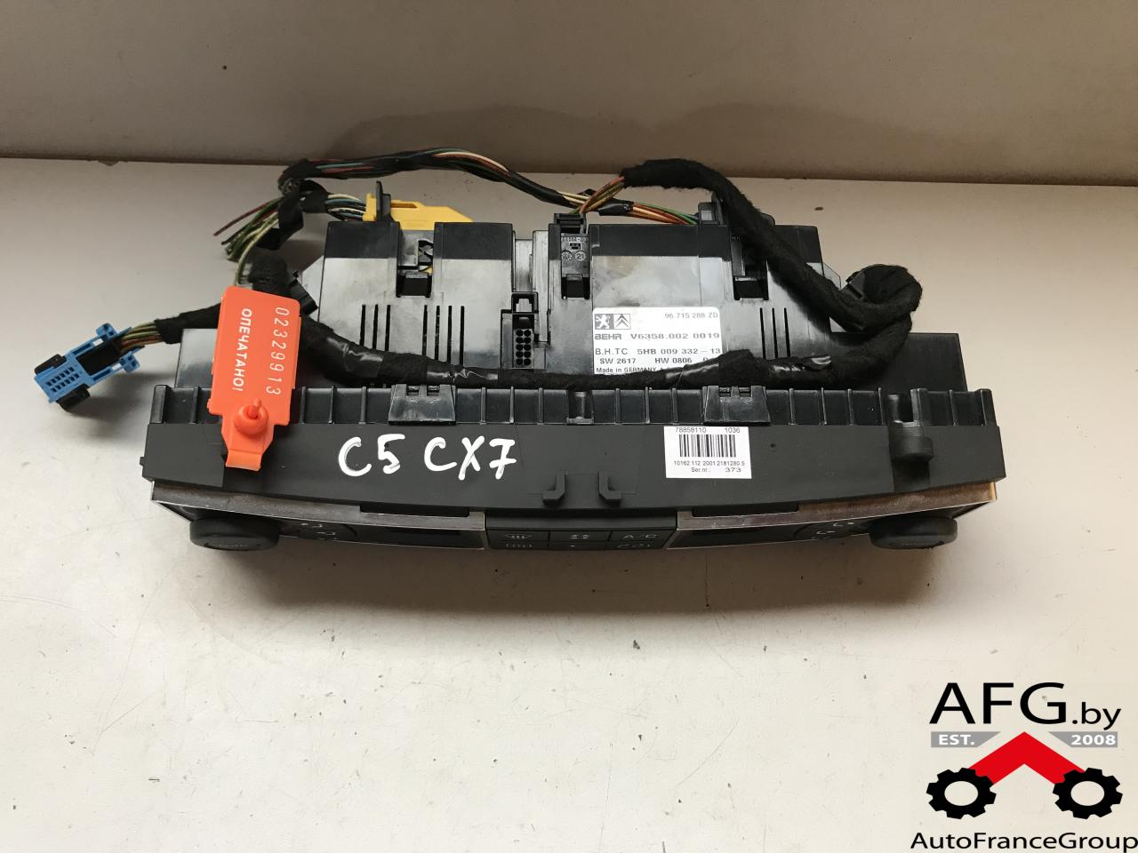 блок управления печки / климат-контроля Citroen C5 2 поколение 2008, 63580020019 - фото №1