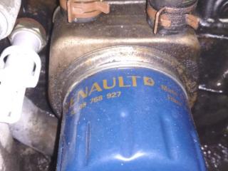 теплообменник масляного фильтра Renault Scenic 2 поколение 2004, 1.9 л., дизель, МКПП, 8200768927