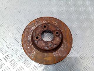 диск тормозной передний Nissan Micra 4 поколение (K13) 2011, 1.2 л., бензин