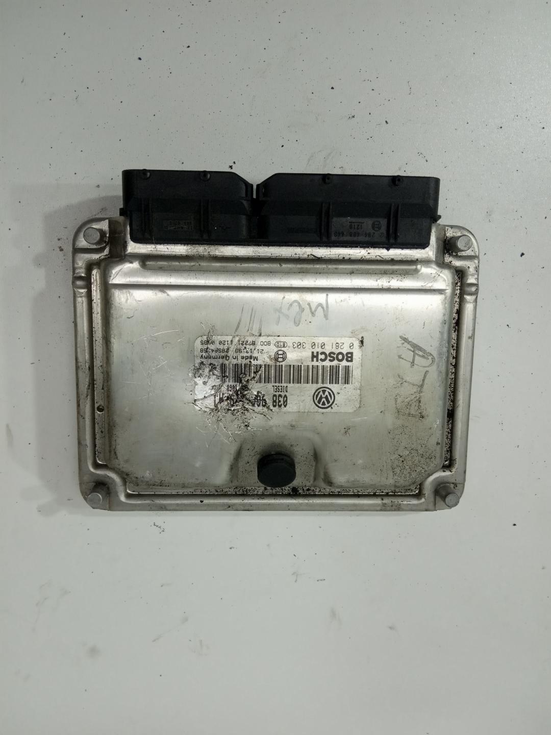 блок управления двигателем Volkswagen Passat B5 2001, 1.9 л., дизель, седан, 038906019AJ, 0281010303 - фото №1