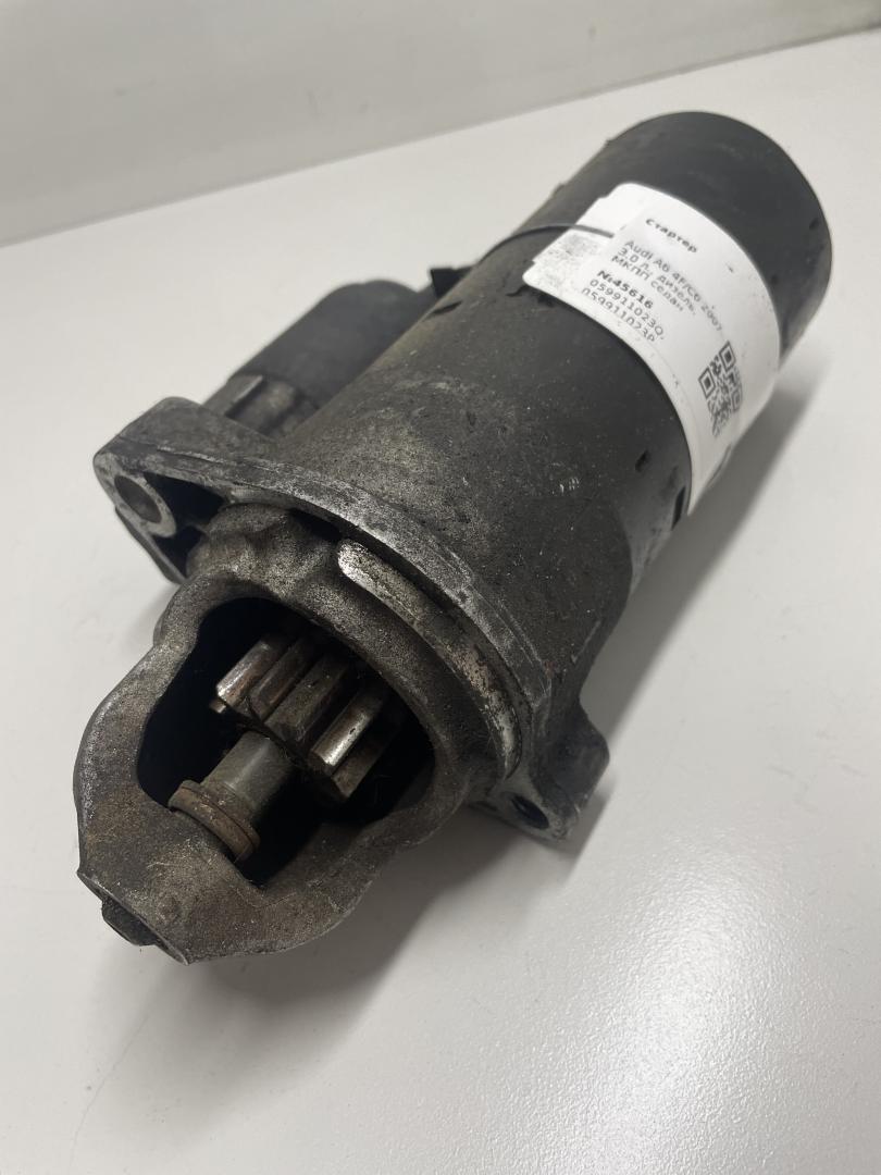 стартер Audi A6 4F/C6 2007, 3.0 л., дизель, МКПП, седан, 059911023Q, 059911023P, 059911023R, 304194, 303441, 059911024D, 059911023QX, 059911024G, 059911024 - фото №1