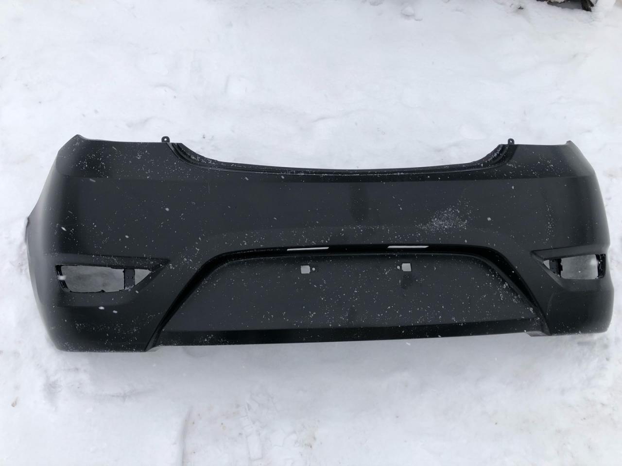 бампер задний Hyundai Solaris 1 поколение 2013, хетчбэк 5 дв., 86611-4L200 - фото №1