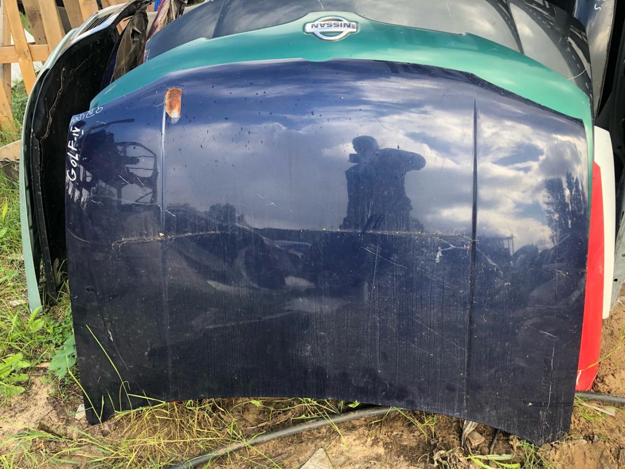 капот Volkswagen Golf 3 поколение 1993, хетчбэк 5 дв., передний привод - фото №1