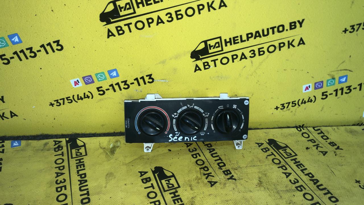 блок управления печки / климат-контроля Renault Scenic 1 поколение 1998, 2.0 л., i, бензин, АКПП, минивэн, передний привод, F3R, J, 728, G, 791 - фото №1