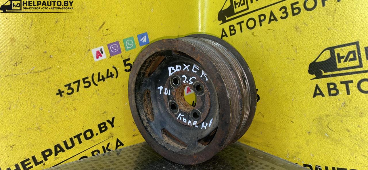 шкив коленвала Peugeot Boxer 2 поколение 2000, 2.5 л., дизель, МКПП, микроавтобус, передний привод - фото №1