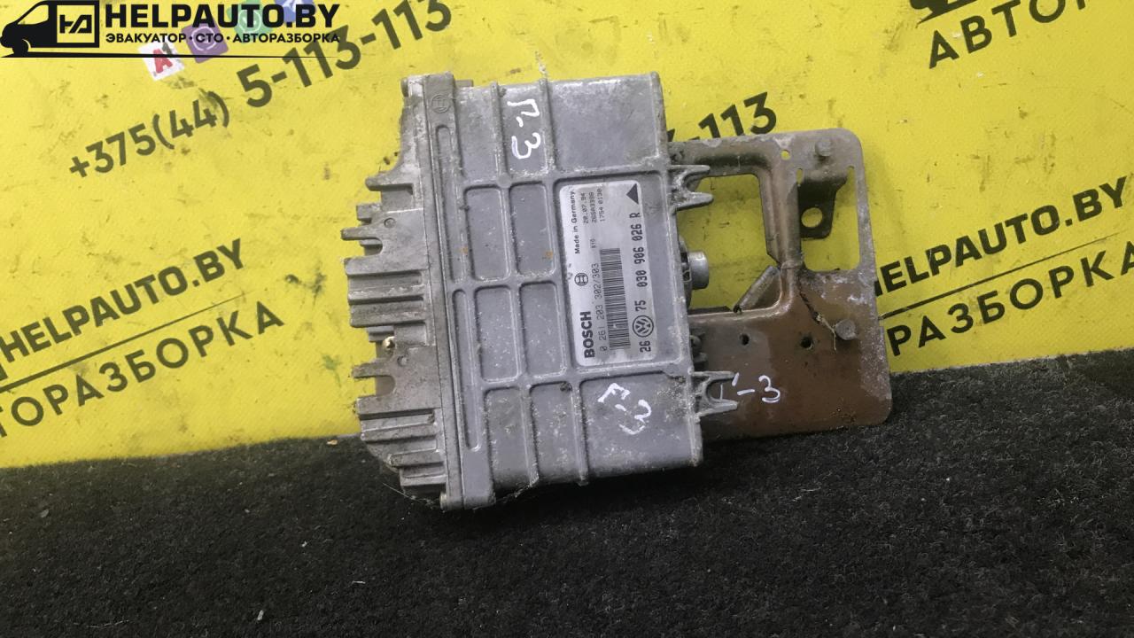 блок управления двигателем Volkswagen Golf 3 поколение 1994, 1.4 л., mono, бензин, МКПП, хетчбэк 3 дв., передний привод, ABD, 0261203302303, 030906026 - фото №1