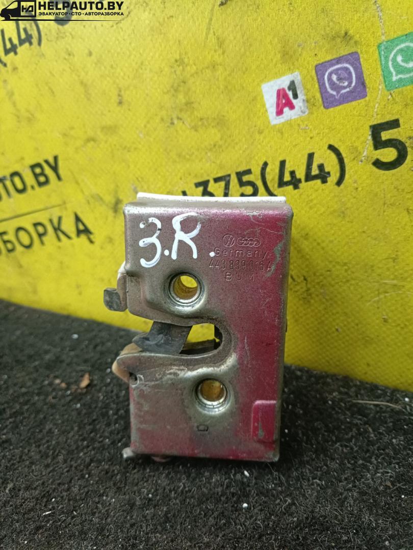замок двери задней правой Audi 100 С3 1985, 1.9 л., бензин, МКПП, седан, передний привод - фото №1