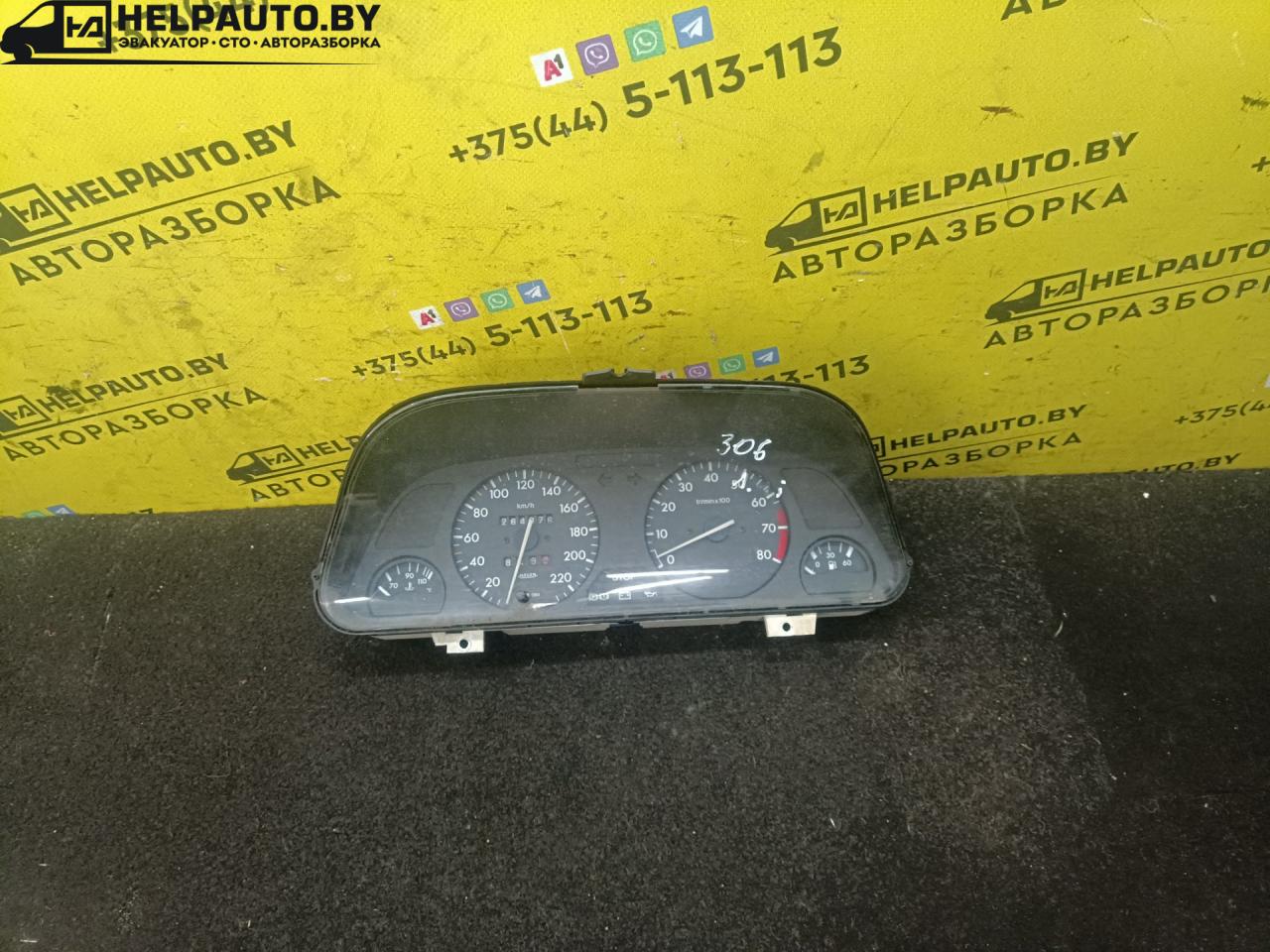щиток приборов (приборная панель) Peugeot 306 1 поколение 1995, 1.8 л., i, бензин, 5МКПП, хетчбэк 5 дв., передний привод, LFZ, XU7JP - фото №1