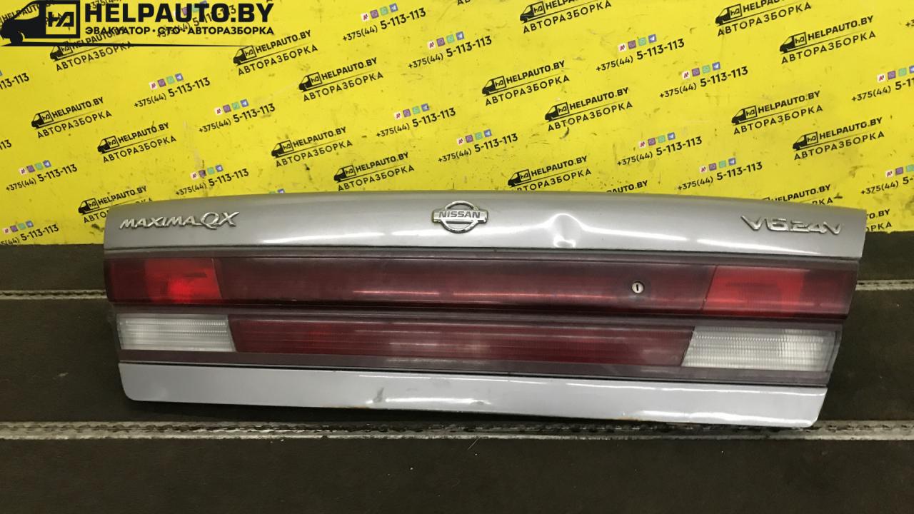 крышка багажника (дверь 3-5) Nissan Maxima A32 1997, 2.0 л., бензин, МКПП, серый, седан - фото №1