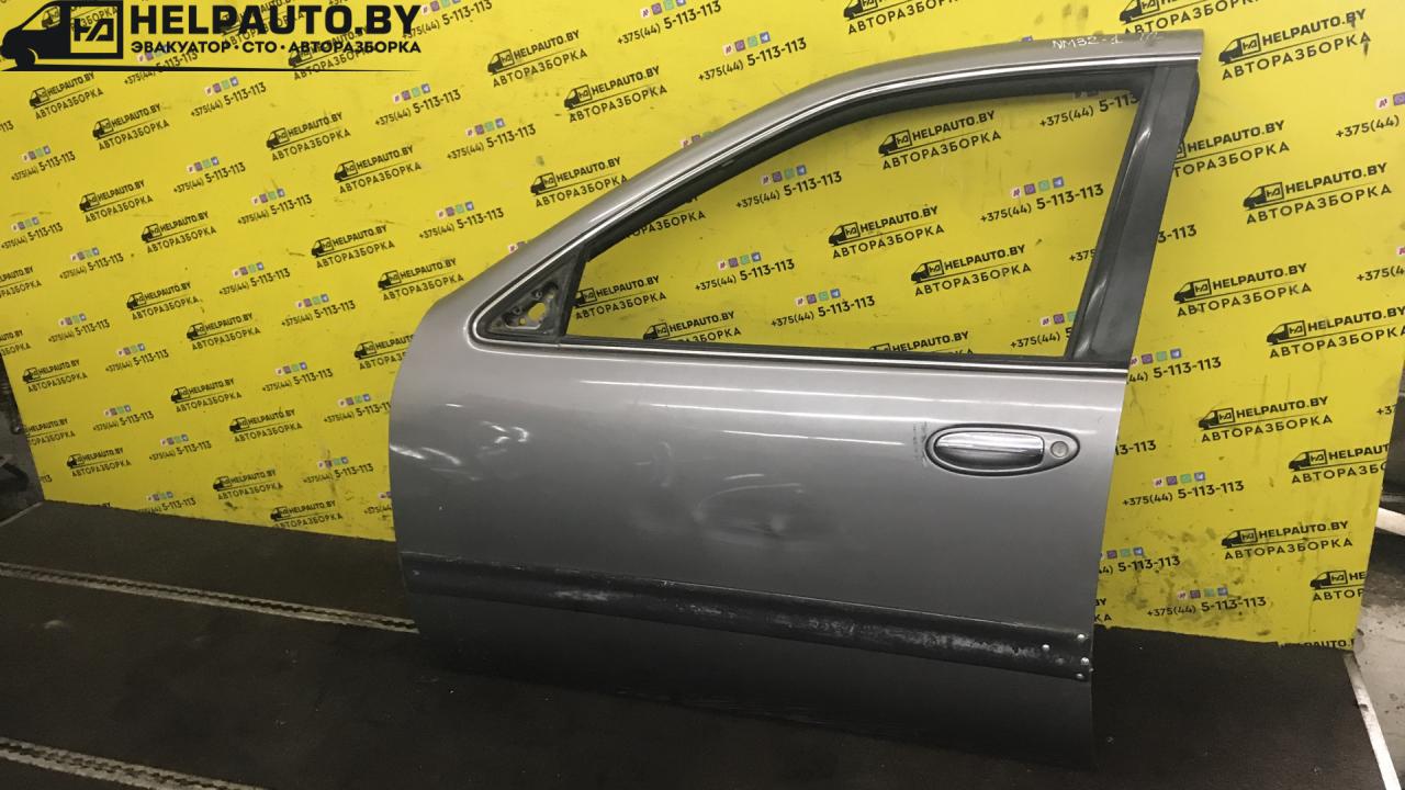 дверь передняя левая Nissan Maxima A32 1997, 2.0 л., бензин, МКПП, серый, седан - фото №1