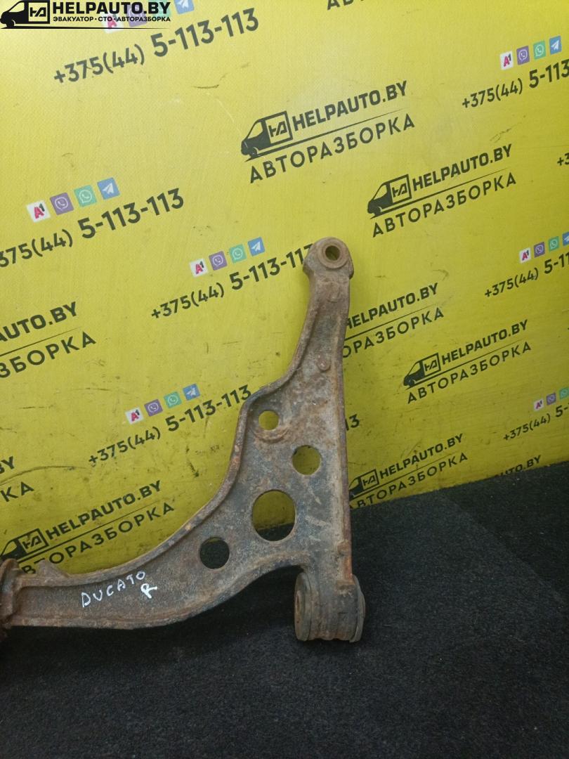 рычаг передний правый Peugeot Boxer 1 поколение 1999, 2.5 л., THY (DK5ATE), дизель, МКПП, белый, микроавтобус - фото №1