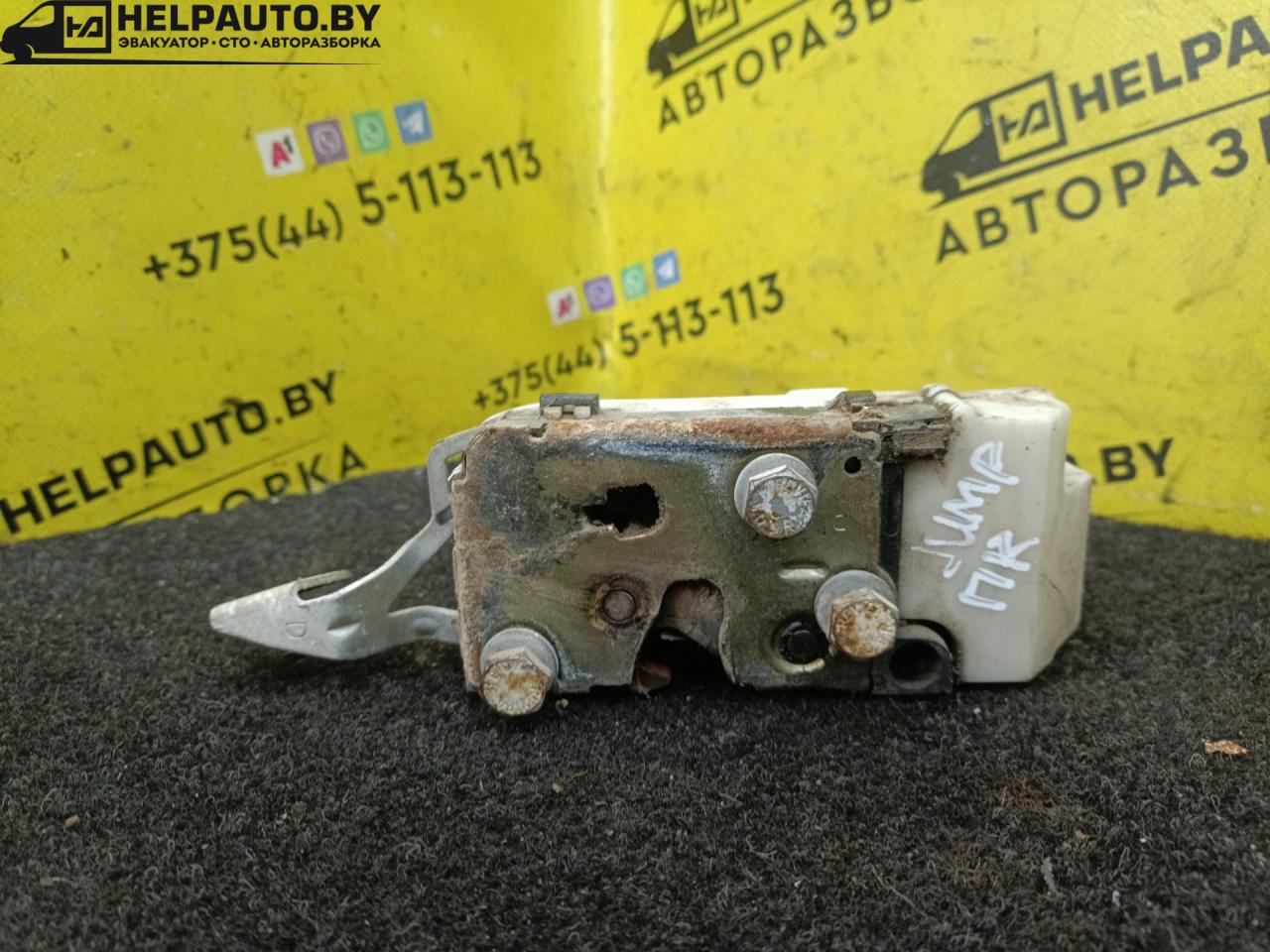 замок двери передней правой Citroen Jumper 1 поколение 1998, 2.5 л., THX (DJ5TED), дизель, МКПП, белый, микроавтобус - фото №1