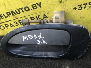 ручка наружная задняя левая Mazda 323F BA 1996, 1.8 л., BP, бензин, МКПП, серебристый, хетчбэк 5 дв.