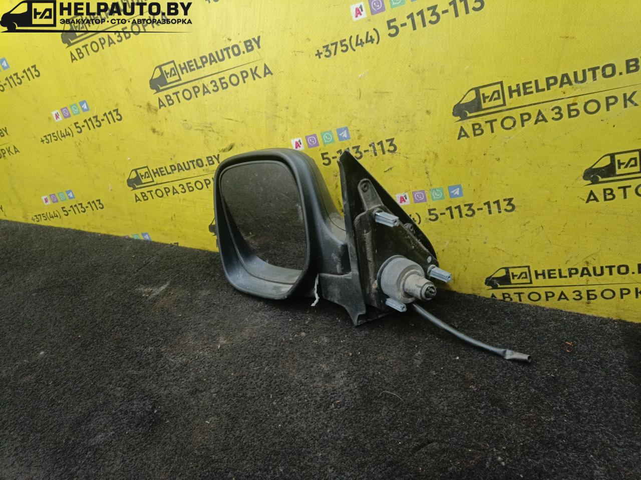 зеркало наружное левое Citroen Berlingo 1 поколение (M49) 1999, дизель, МКПП, белый, минивэн - фото №1