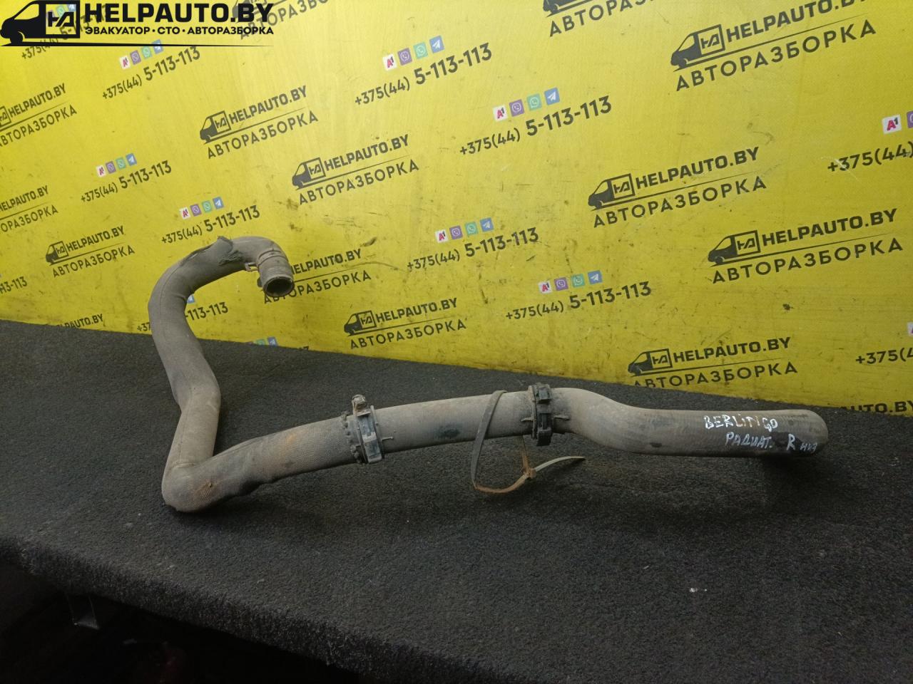патрубок радиатора Citroen Berlingo 1 поколение (M49) 2001, 1.4 л., бензин, МКПП, синий, минивэн - фото №1