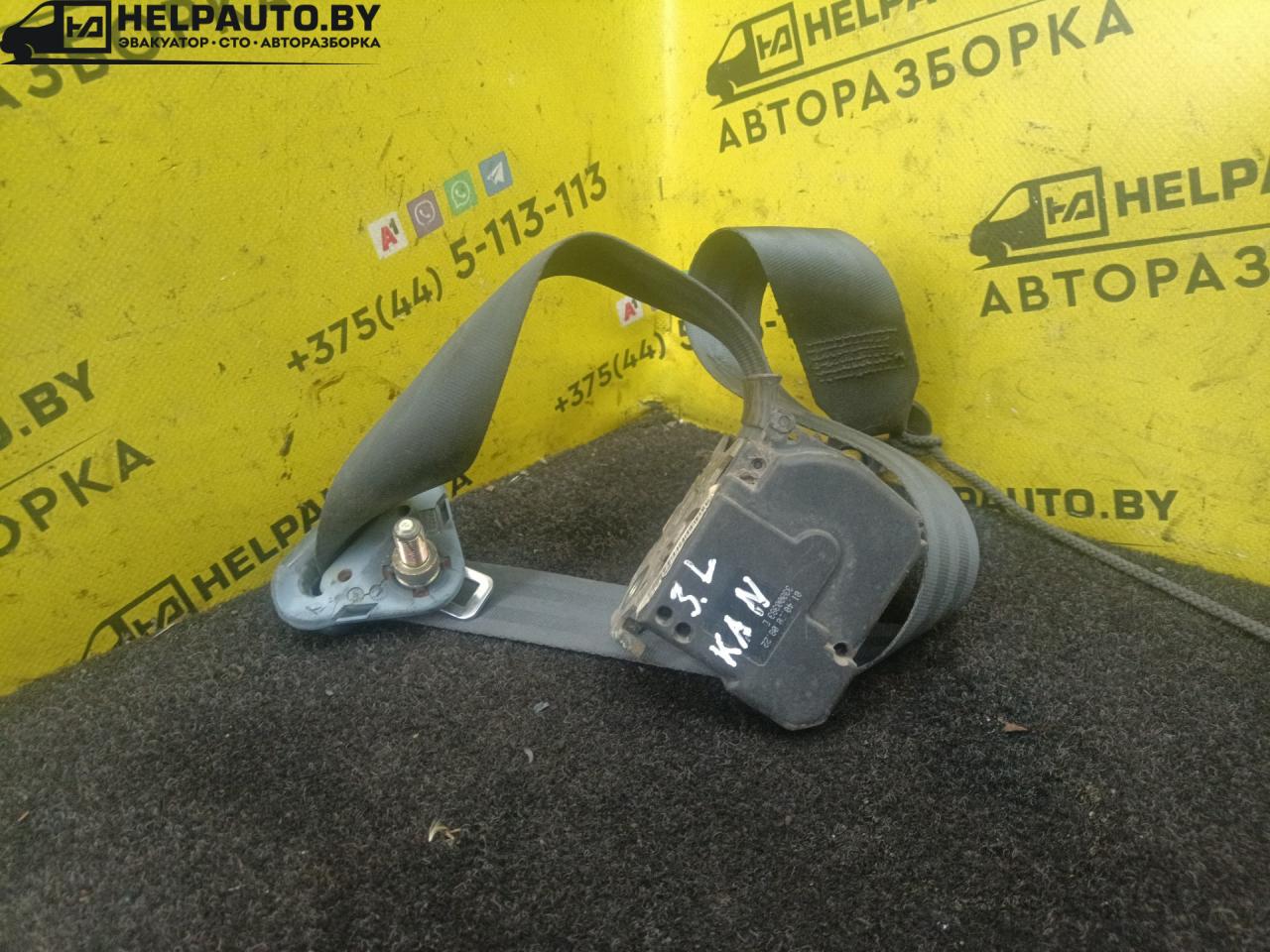 ремень безопасности Renault Kangoo 1 поколение 2001, 1.9 л., F8Q 620, дизель, МКПП, серый - фото №1