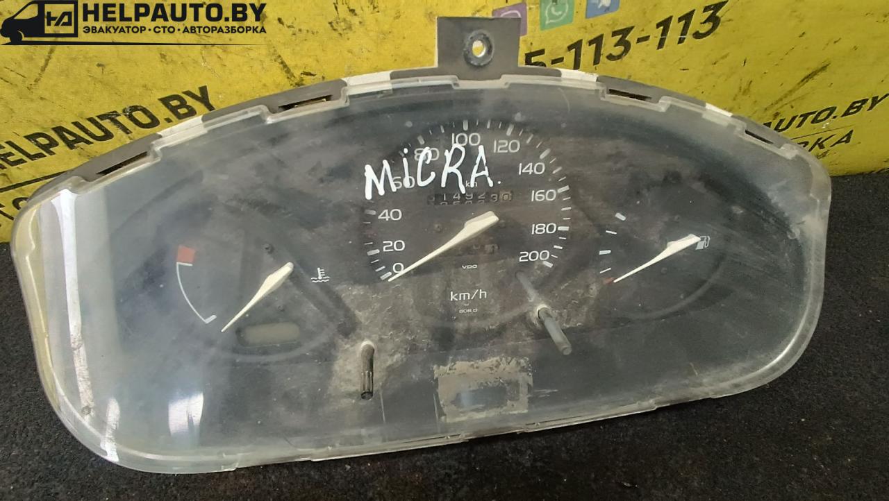 щиток приборов (приборная панель) Nissan Micra 2 поколение (K11) 1994, 1.0 л., бензин, МКПП, хетчбэк 3 дв. - фото №1