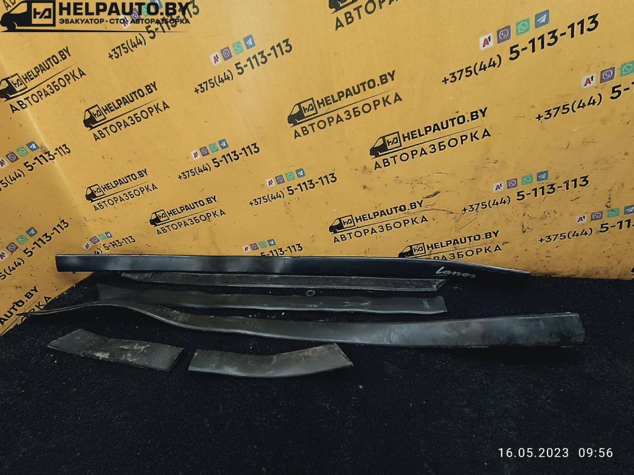 Комплект молдингов Daewoo Lanos T100 1997, 1.5 л., бензин, МКПП, белый, седан, передний привод - фото №1