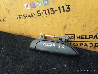 ручка наружная задняя правая Renault Megane 1 поколение 1998, 1.9 л., F8Q 620, дизель, МКПП, бордовый, седан, передний привод