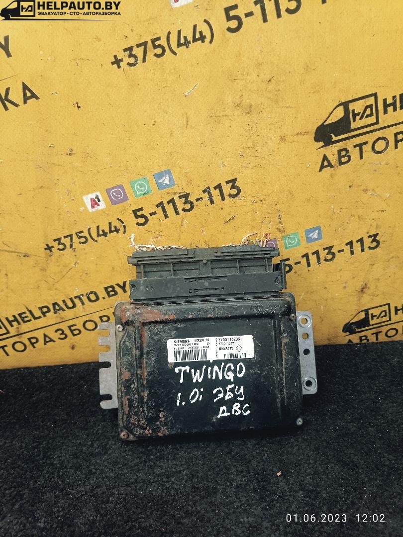 блок управления двигателем Renault Twingo 1 поколение 1998, 1.2 л., бензин, МКПП, зелёный металлик, хетчбэк 3 дв., SIEMENS - фото №1