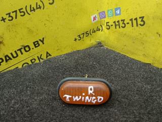 повторитель передний прав. Renault Twingo 1 поколение 1998, 1.2 л., бензин, МКПП, зелёный металлик, хетчбэк 3 дв.