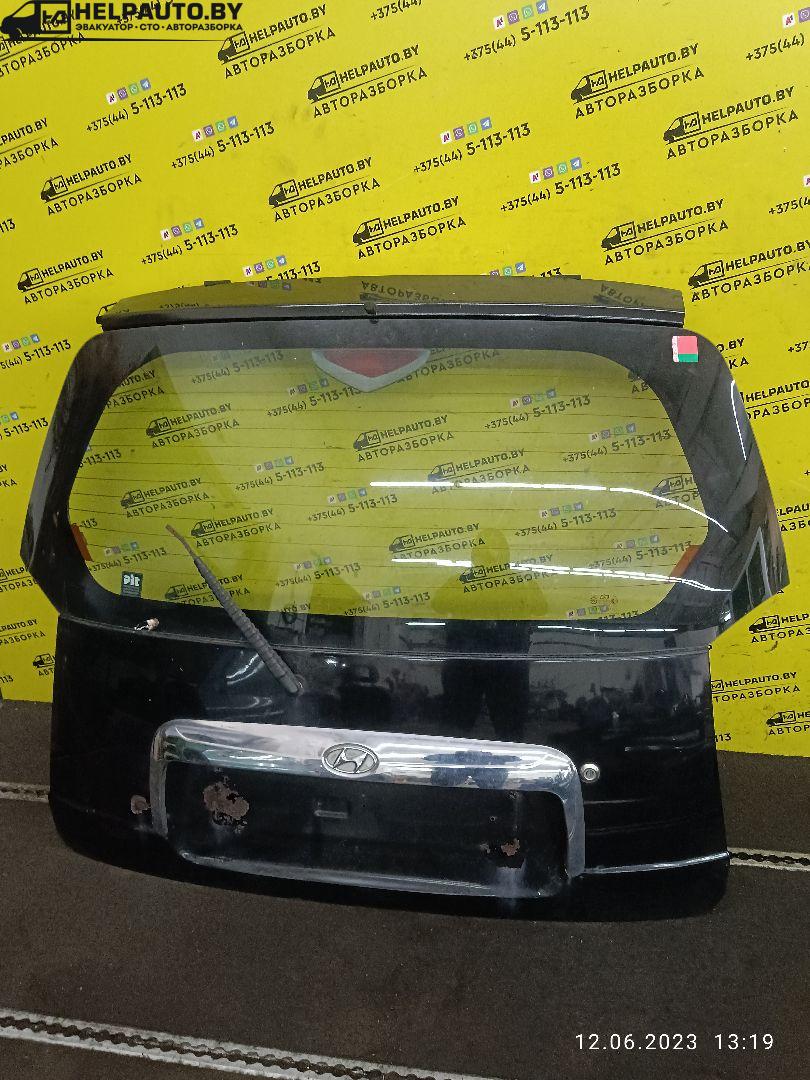крышка багажника (дверь 3-5) Hyundai Atos 1 поколение 2000, 1.0 л., G4HC, бензин, МКПП, черный, хетчбэк 5 дв. - фото №1
