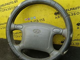руль Hyundai Atos 1 поколение 2000, 1.0 л., G4HC, бензин, МКПП, черный, хетчбэк 5 дв.