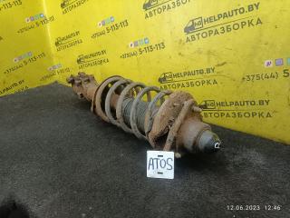 стойка передняя правая Hyundai Atos 1 поколение 2000, 1.0 л., G4HC, бензин, МКПП, черный, хетчбэк 5 дв.