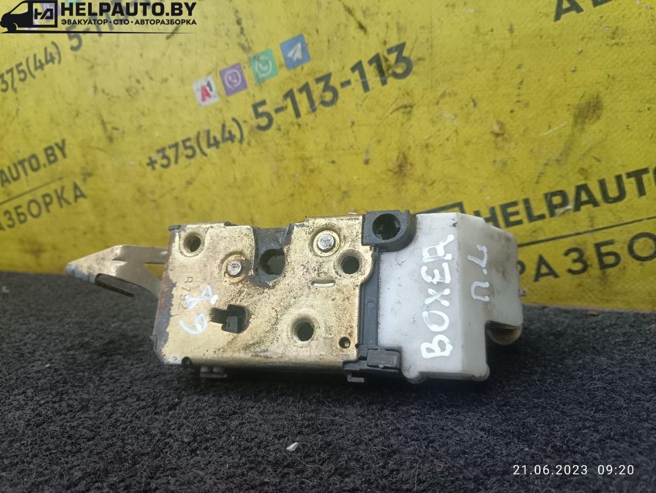 замок двери передней левой Peugeot Boxer 1 поколение 1999, 2.5 л., THY (DK5ATE), дизель, МКПП, белый, микроавтобус - фото №1