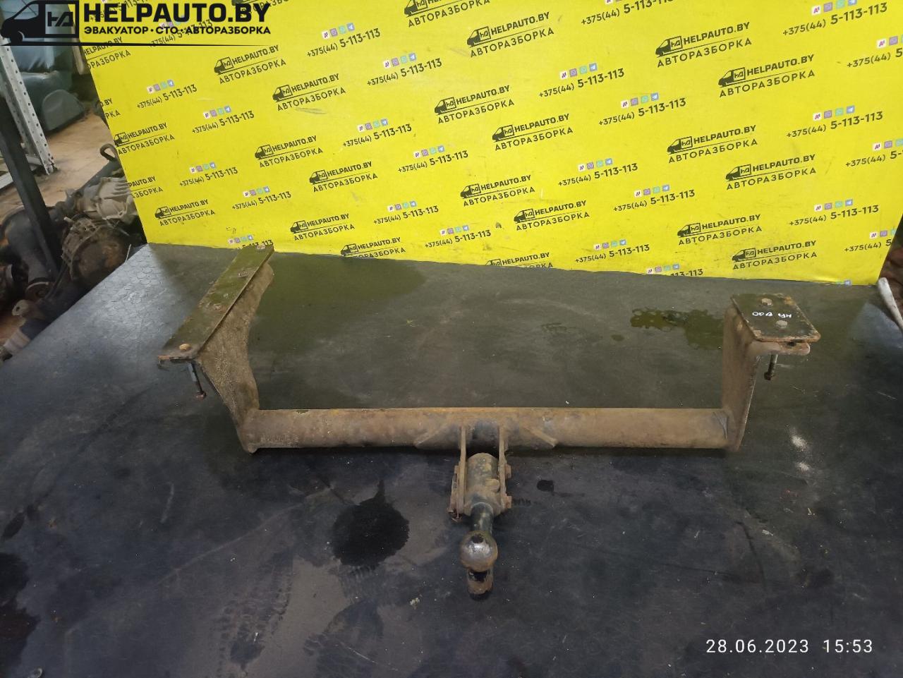 прицепное устройство (фаркоп) Opel Omega B 1997, 2.5 л., X 25 DT, дизель, МКПП, черный, универсал - фото №1