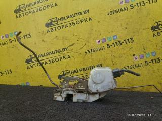 замок двери передней левой Mitsubishi Galant 8 поколение 1998, 2.4 л., бензин, АКПП, бордовый, седан