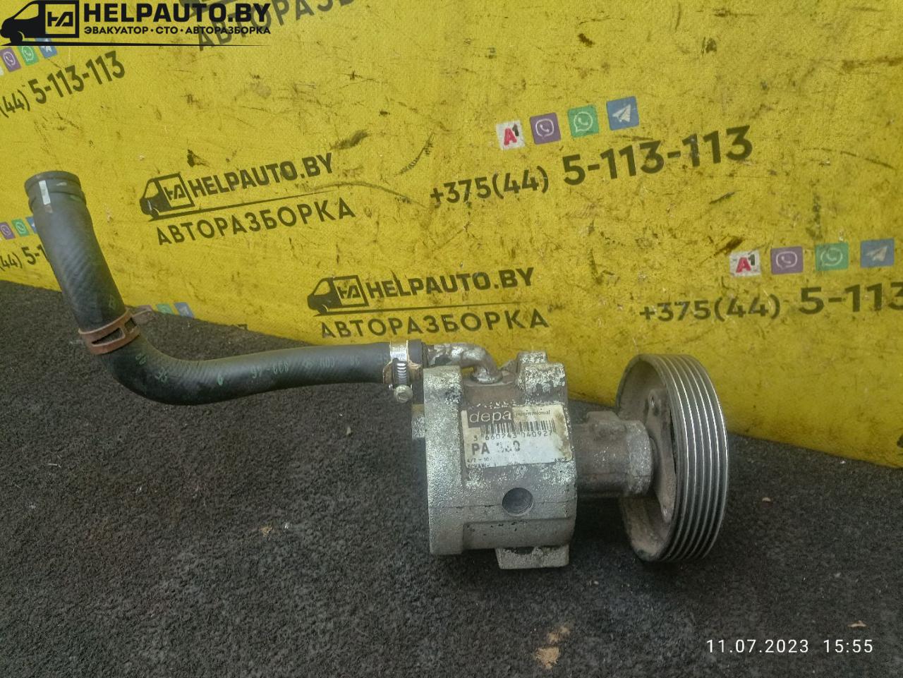 насос гидроусилителя руля Renault Scenic 1 поколение 1998, 1.9 л., дизель, МКПП, серый, минивэн - фото №1