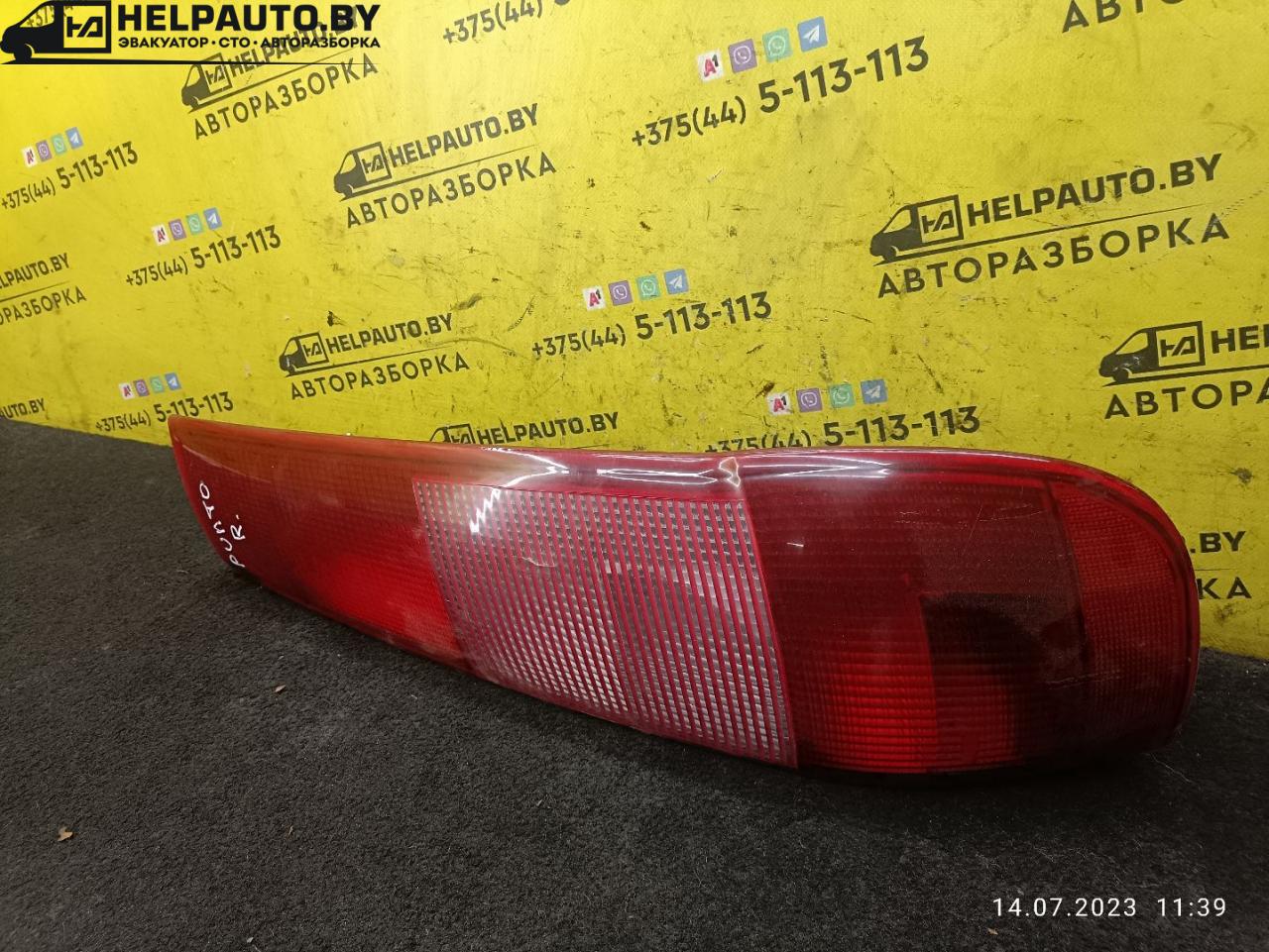 фонарь задний правый Fiat Punto 1 поколение 1997, 1.2 л., бензин, МКПП, белый, хетчбэк 5 дв. - фото №1