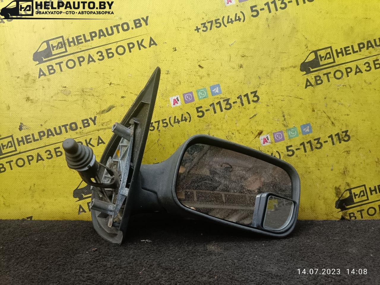 зеркало наружное правое Fiat Punto 1 поколение 1997, 1.2 л., бензин, МКПП, белый, хетчбэк 5 дв. - фото №1