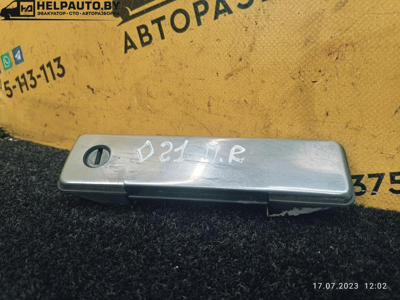 ручка наружная Renault 21 1 поколение 1989, 2.0 л., J7T 284, бензин, МКПП, зеленый, седан - фото №1