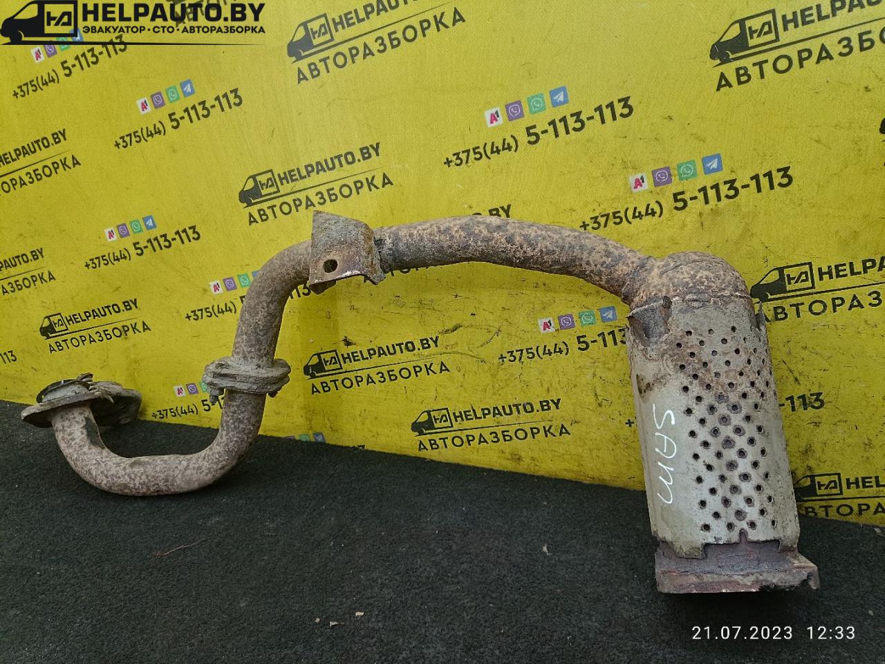 труба приемная глушителя Iran Khodro Samand 1 поколение 2008, 1.6 л., бензин, МКПП, черный, седан - фото №1