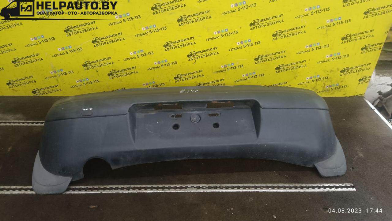 бампер задний Daewoo Matiz M100 2000, 0.8 л., F8CV, бензин, красный, хетчбэк 5 дв. - фото №1