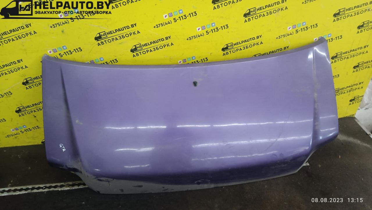 капот Suzuki Wagon R 1 поколение 1998, 1.0 л., бензин, МКПП, фиолетовый, хетчбэк 5 дв. - фото №1