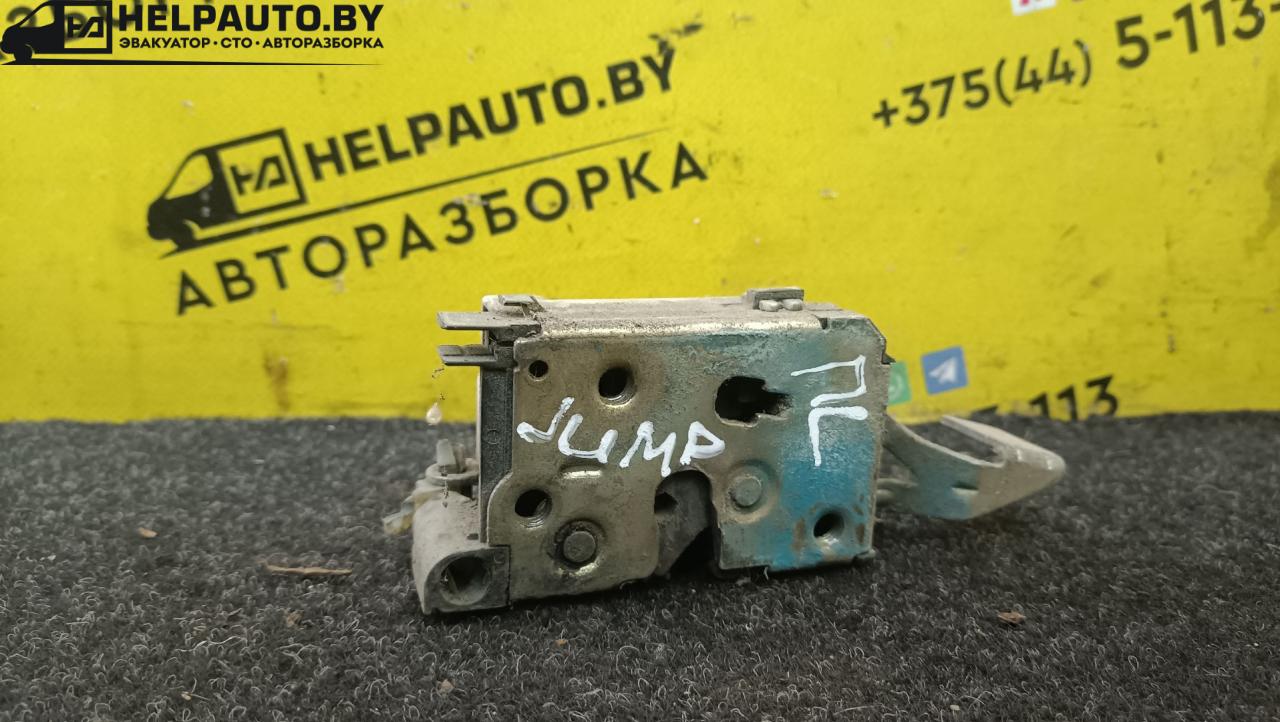 замок двери передней левой Citroen Jumper 1 поколение 1998, 2.5 л., THX (DJ5TED), дизель, 5МКПП, синий, передний привод - фото №1
