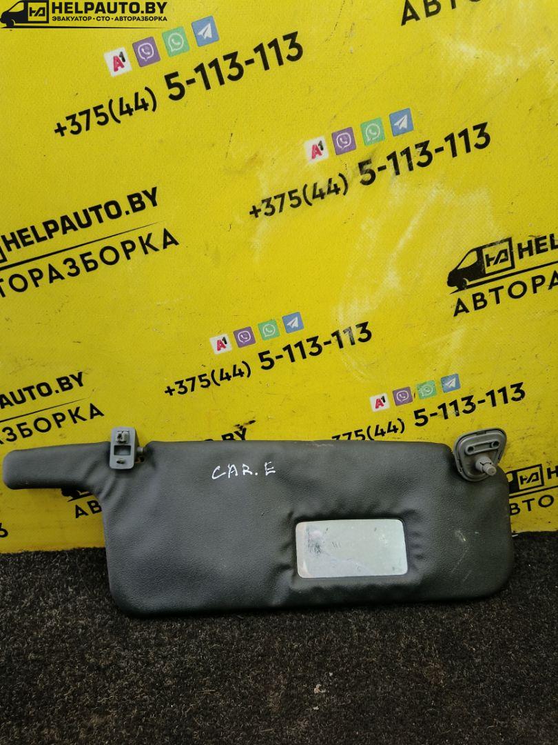 козырек солнцезащитный Toyota Carina E 1 поколение 1995, 2.0 л., 2C, дизель, МКПП, бордовый, хетчбэк 5 дв., передний привод - фото №1