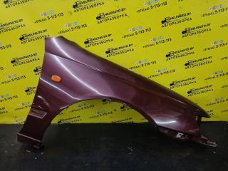 крыло переднее правое Toyota Carina E 1 поколение 1995, 2.0 л., 2C, дизель, МКПП, бордовый, хетчбэк 5 дв., передний привод