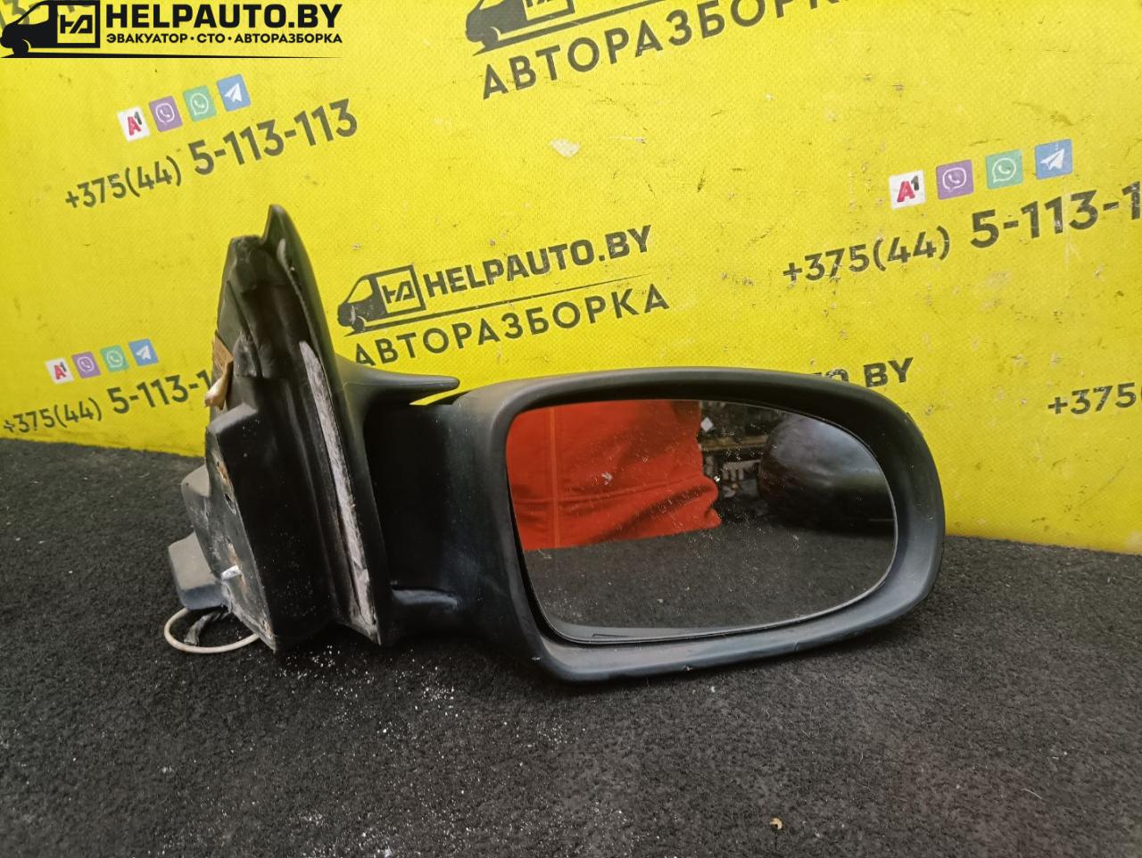 зеркало наружное правое Opel Omega B 1997, 2.5 л., X 25 DT, дизель, МКПП, черный, универсал - фото №1