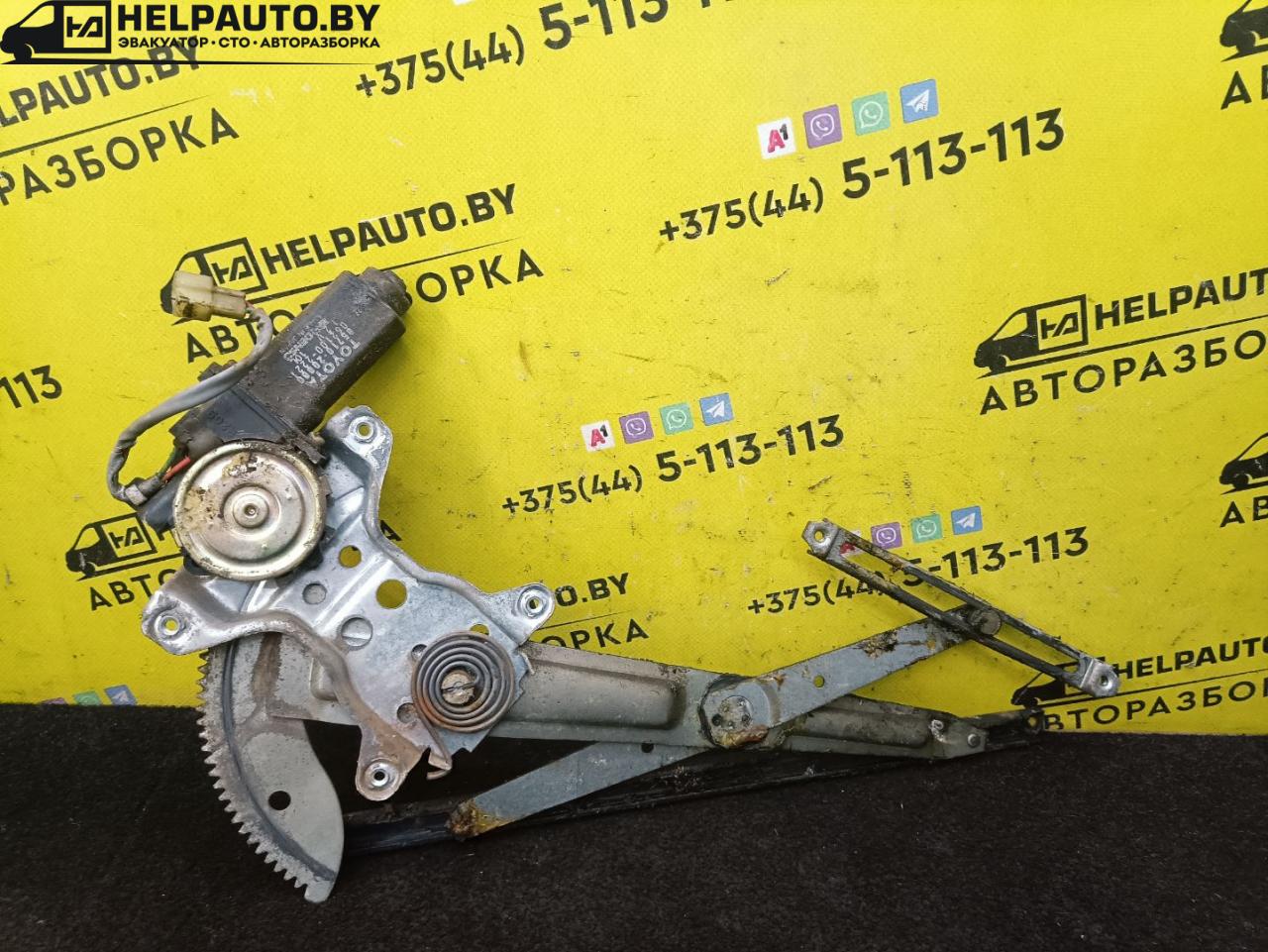 стеклоподъемник электрический передний правый Toyota Carina T170 1992, 1.6 л., 4A-FE, бензин, МКПП, красный, седан, передний привод - фото №1