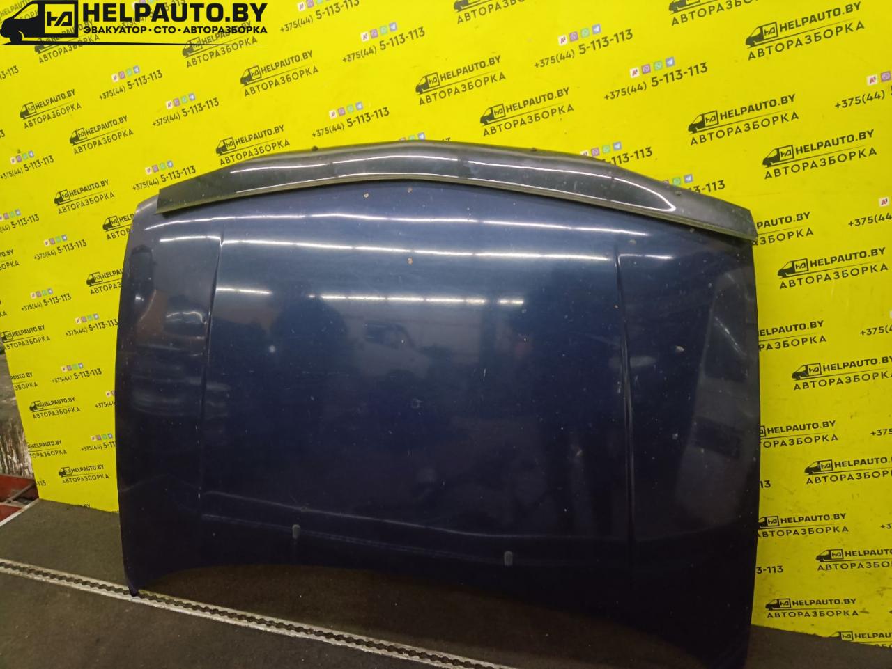 капот Ford Mondeo 1 поколение 1996, 1.8 л., дизель, МКПП, синий, универсал, передний привод - фото №1