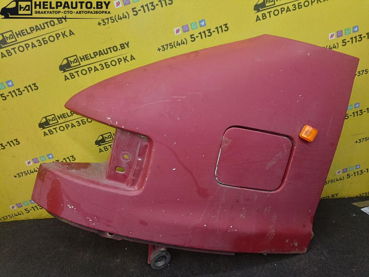 крыло переднее левое Fiat Ducato 2 поколение 1998, 2.8 л., дизель, МКПП, красный, микроавтобус, передний привод - фото №1