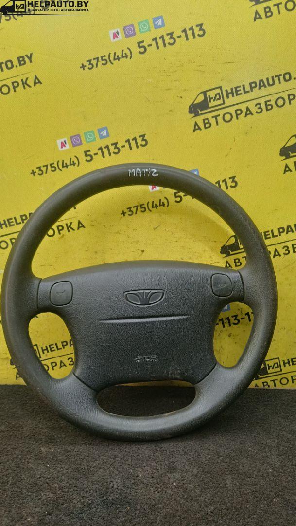 руль Daewoo Matiz M100 1999, 0.8 л., бензин, МКПП, серебристый, хетчбэк 5 дв., передний привод - фото №1