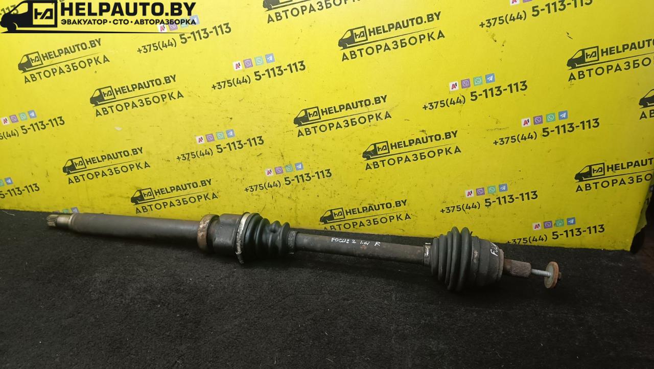 полуось передняя правая (приводной вал, ШРУС) Ford Focus 2 поколение 2006, 1.6 л., HWDA, бензин, МКПП, красный, хетчбэк 5 дв., передний привод - фото №1